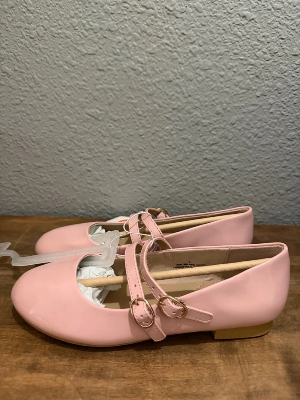 Cat & Jack Pink Double-Strap Mary Jane Flats